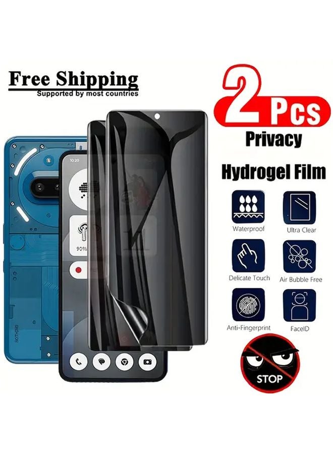 2pcs TPU Privacy Screen Soft Film For Nothing Phone 3a Pro Effective Privacy Protection - Image 1